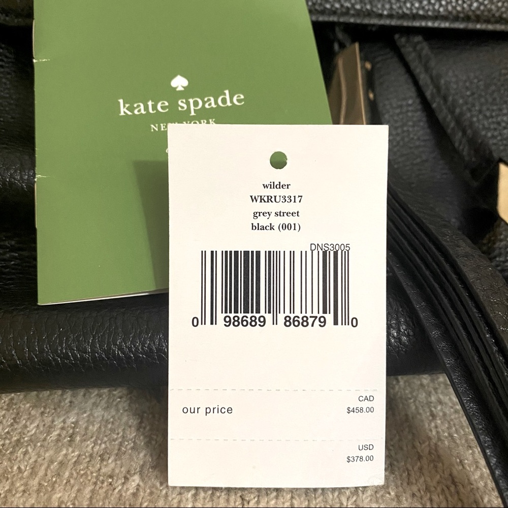 ♠️ Kate Spade Black Drawstring Backpack - Picture 7 of 9